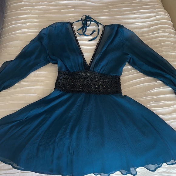 For Love & Lemons
Celine Mini Dress in Midnight - Picture 7 of 9